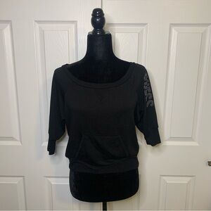 Guess Rhinestone Sleeve Sweatshirt